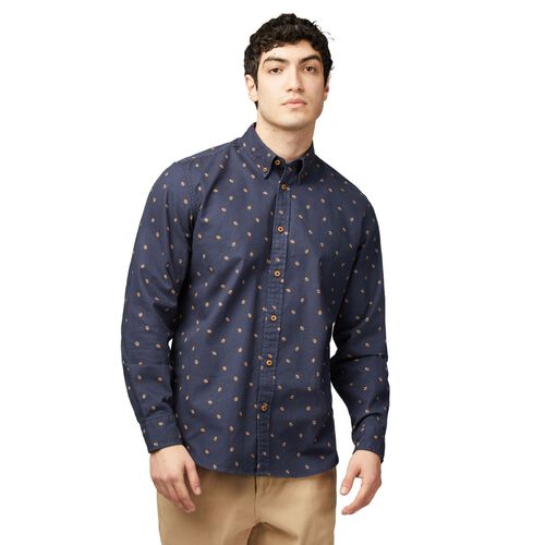 Ben Sherman Scattered Geo Print Brushed Twill Shirt